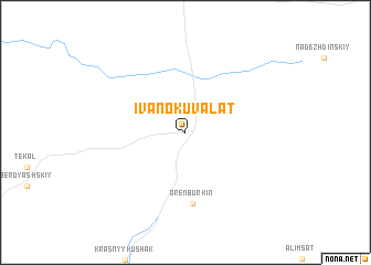map of Ivano-Kuvalat