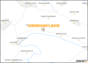 map of Ivano-Mikhaylovka