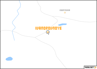 map of Ivanorovnoye