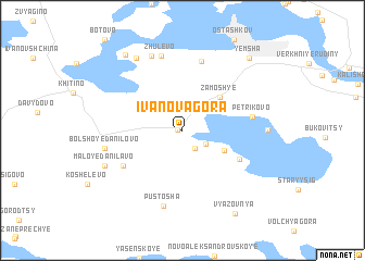 map of Ivanova Gora