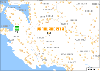 map of Ivanova Korita
