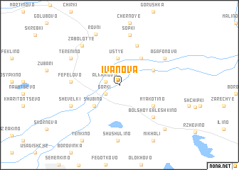 map of Ivanova