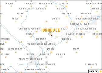 map of Ivanovce