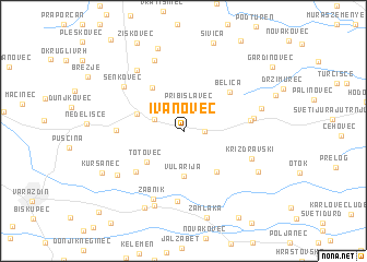map of Ivanovec