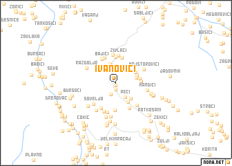 map of Ivanovići