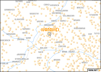 map of Ivanovići