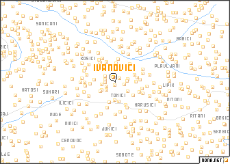 map of Ivanovići