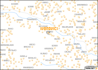 map of Ivanovići