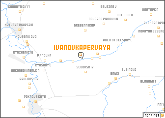 map of Ivanovka Pervaya
