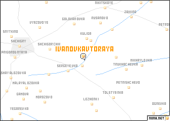 map of Ivanovka Vtoraya