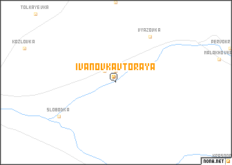 map of Ivanovka Vtoraya