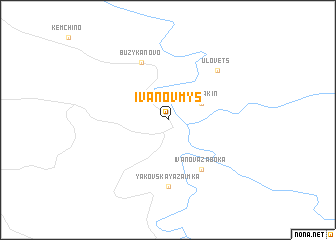 map of Ivanov Mys