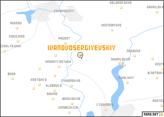 map of Ivanovo-Sergiyevskiy