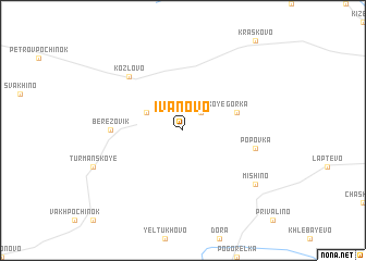 map of Ivanovo