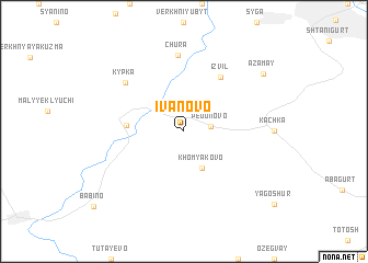 map of Ivanovo