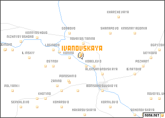 map of Ivanovskaya