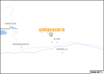 map of Ivanovskaya