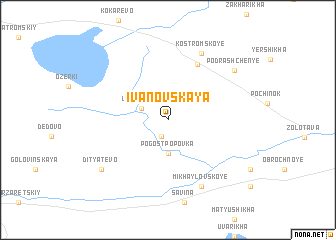 map of Ivanovskaya