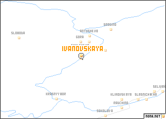 map of Ivanovskaya