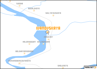 map of Ivanovskaya