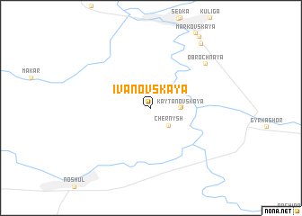 map of Ivanovskaya