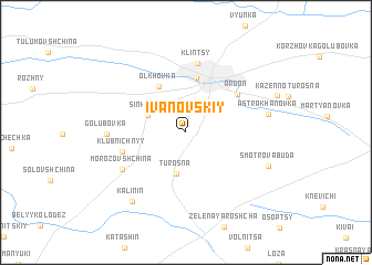 map of Ivanovskiy