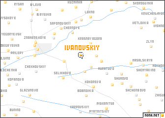 map of Ivanovskiy