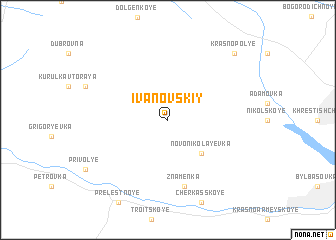 map of Ivanovskiy