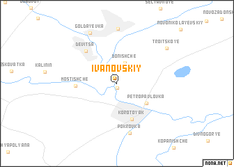 map of Ivanovskiy