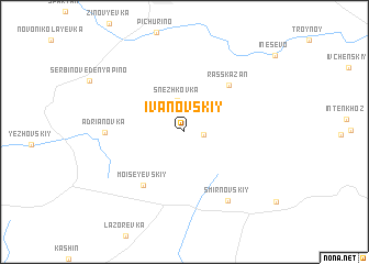 map of Ivanovskiy