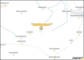 map of Ivanovskiy