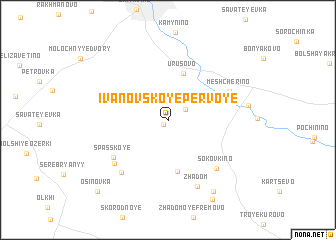 map of Ivanovskoye Pervoye