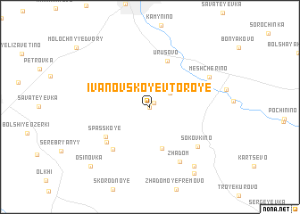 map of Ivanovskoye Vtoroye