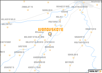 map of Ivanovskoye