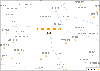 map of Ivanovskoye