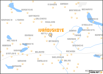 map of Ivanovskoye