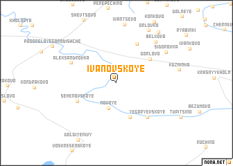 map of Ivanovskoye