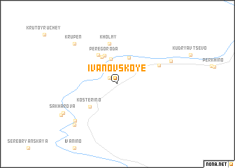 map of Ivanovskoye