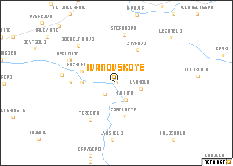 map of Ivanovskoye