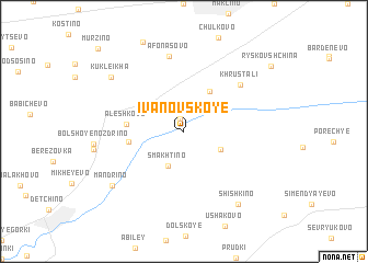 map of Ivanovskoye