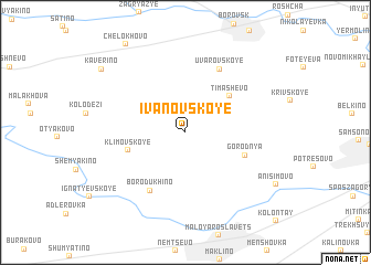 map of Ivanovskoye