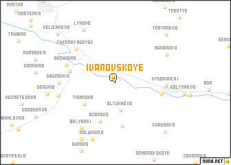 map of Ivanovskoye