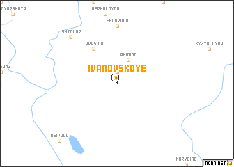 map of Ivanovskoye