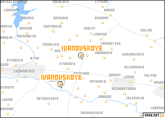 map of Ivanovskoye