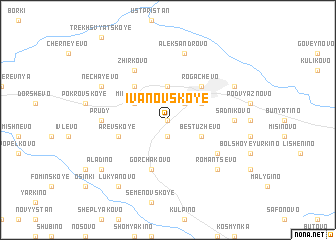 map of Ivanovskoye