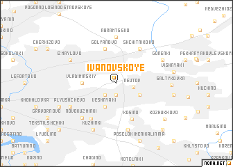 map of Ivanovskoye