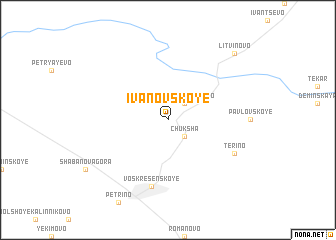 map of Ivanovskoye
