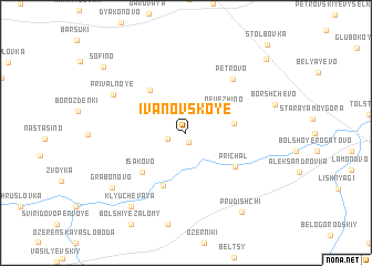 map of Ivanovskoye