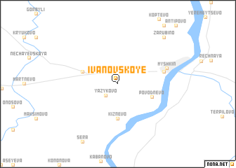 map of Ivanovskoye