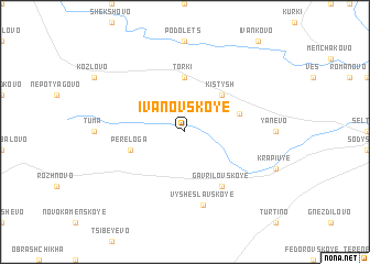 map of Ivanovskoye